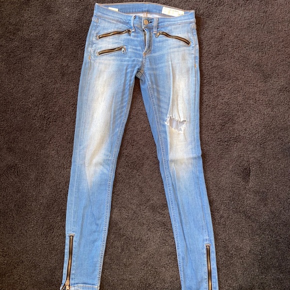 Rag & bone zipper jeans size 25 - Picture 2 of 3